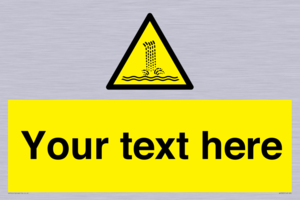 Custom warning artificial waterfall